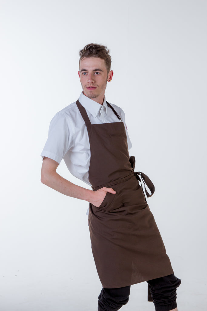 Chocolate brown Chef Aprons No pockets Niche