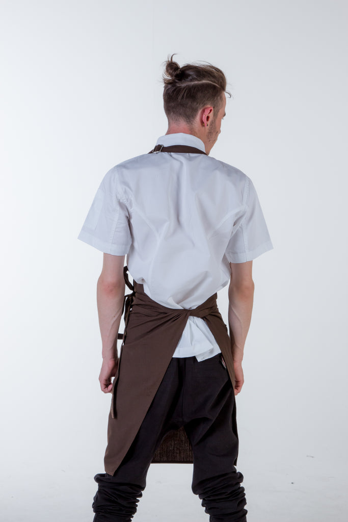 Chocolate brown Chef Aprons No pockets Niche