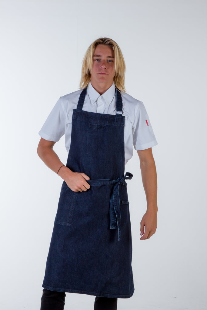 Denim Chef Apron dark indigo