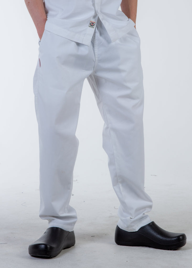 Chef pants white color drawstring