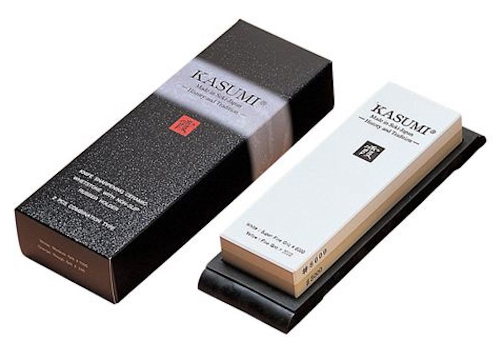 KASUMI COMBINATION WHETSTONE 3000/8000 KNIFE SHARPENER MADE IN JAPAN - Ace Chef Apparels