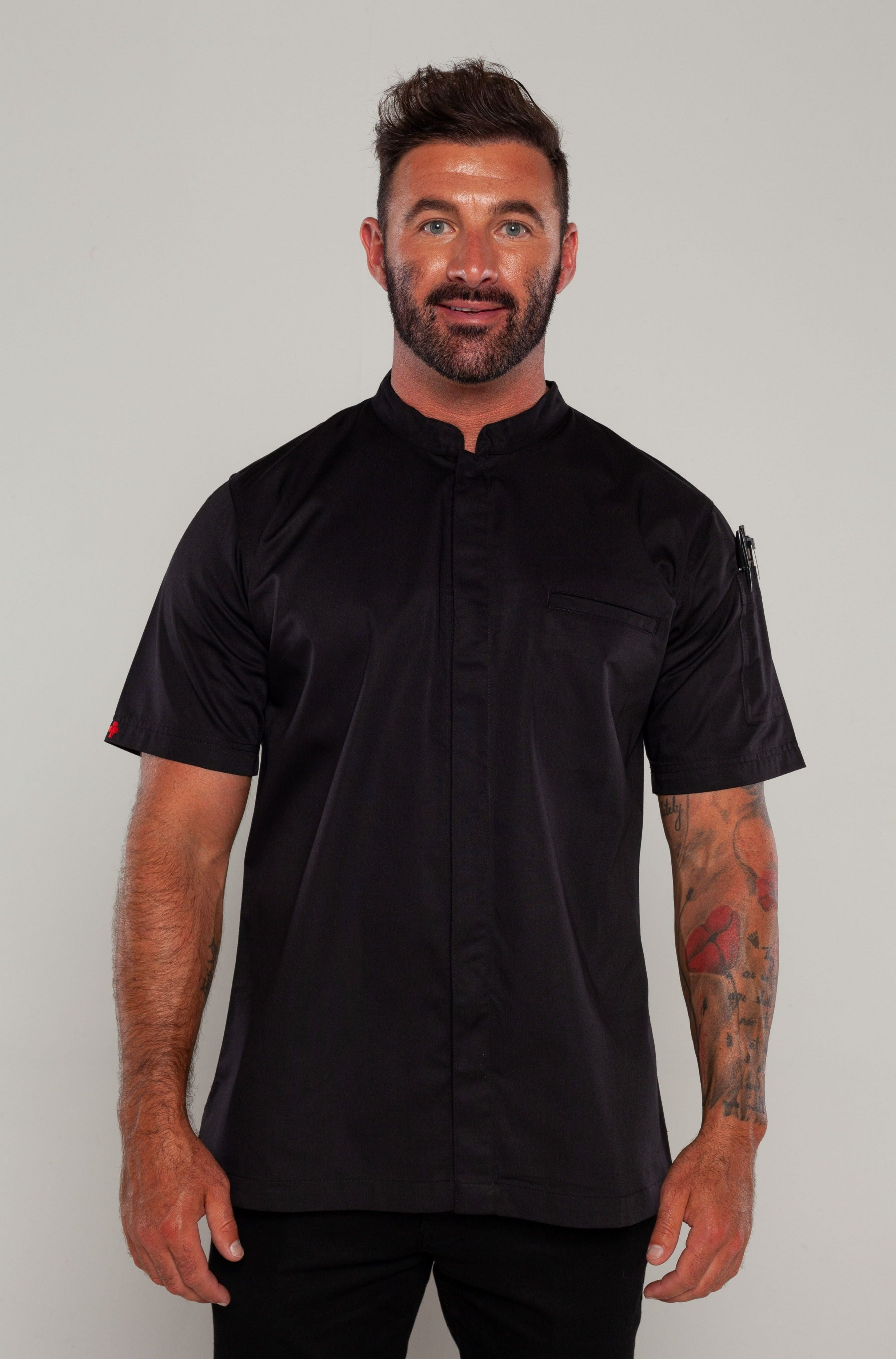 Mens on sale chef shirt