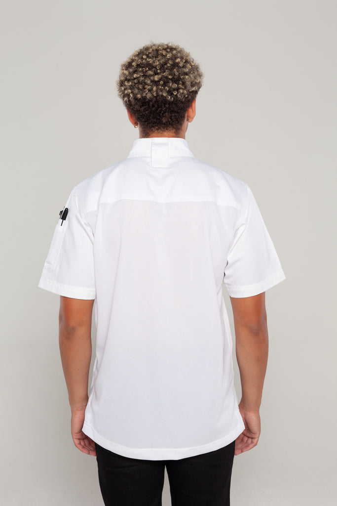 Flinders White Chef jacket with Cool-vent - Ace Chef Apparels
