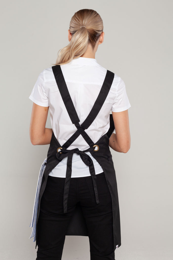 crossover aprons black colour 