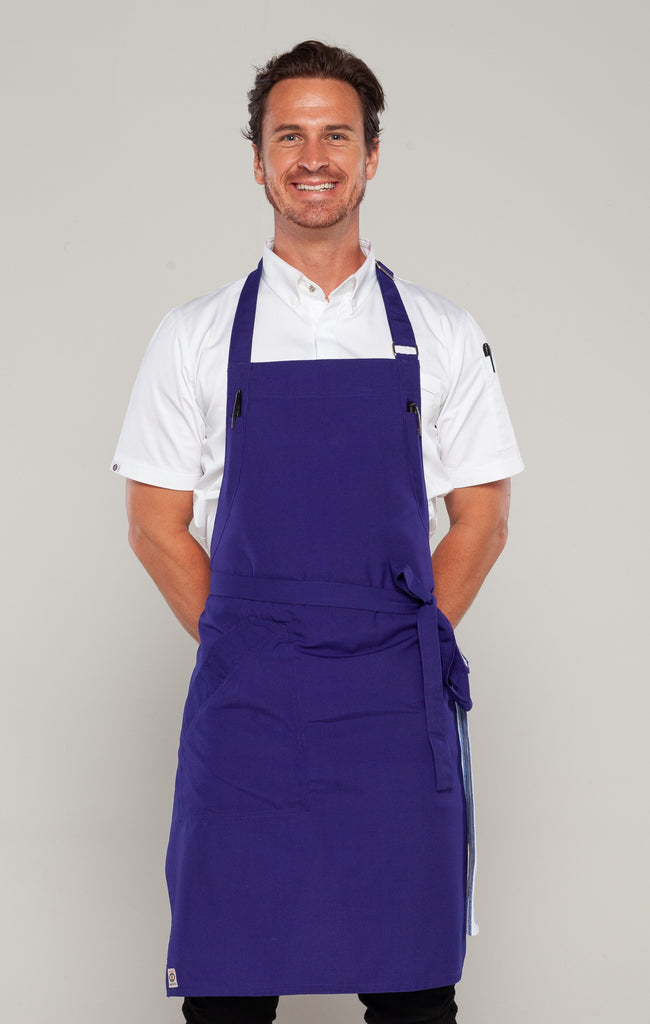 royal blue chef apron 