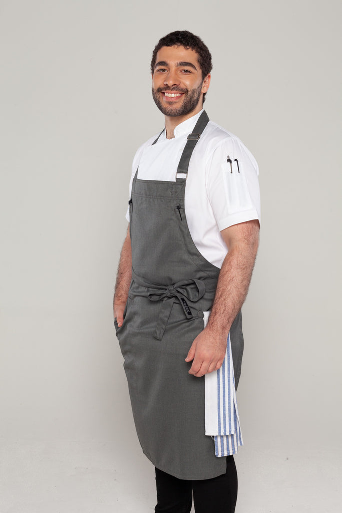 Niche Worstead Grey chef apron one size - Ace Chef Apparels