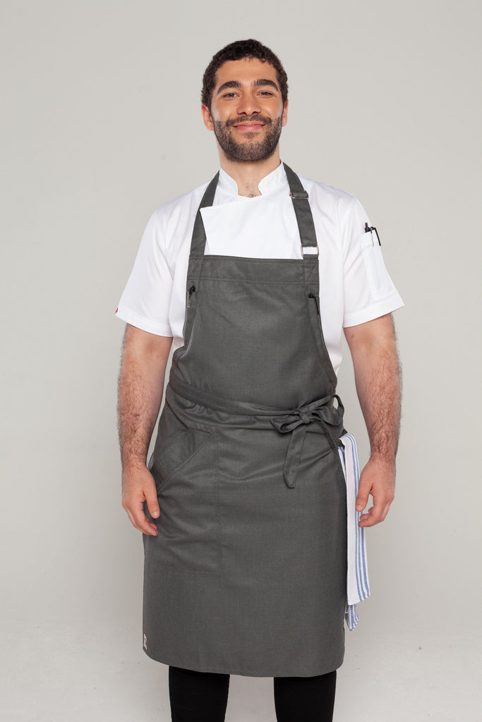 Niche Worstead Grey chef apron one size - Ace Chef Apparels