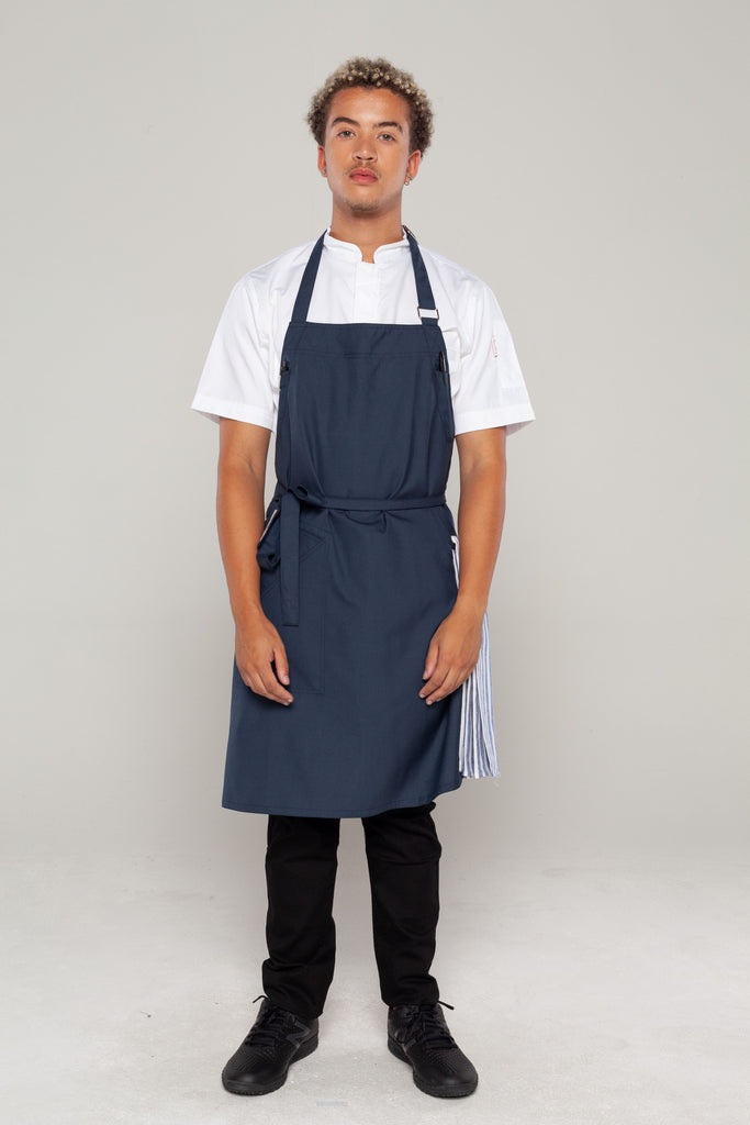 Josh Bluish Grey bib Small size Apron - Ace Chef Apparels