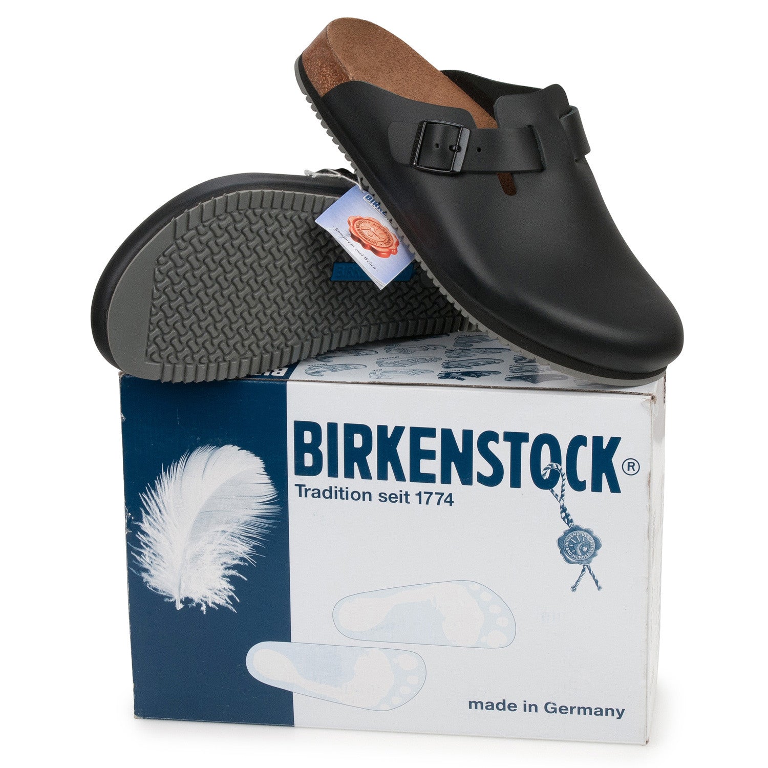 Birkenstock supergrip Boston Black Professional - Main Image
