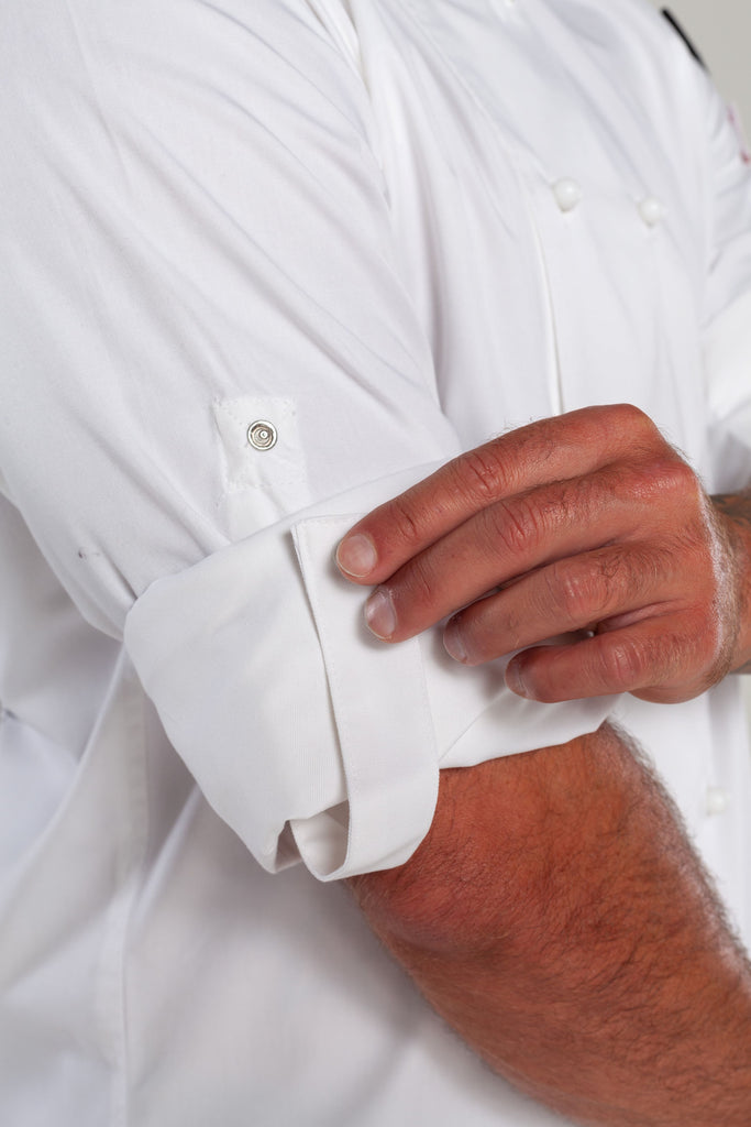 white long sleeves chef jacket