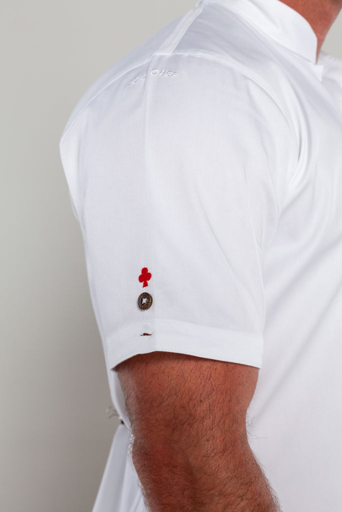 Raven white chef jacket - Ace Chef Apparels