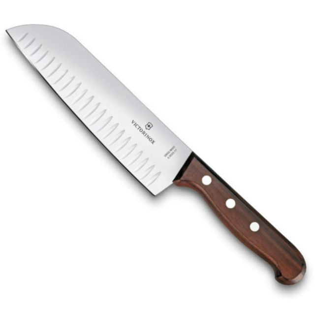 VICTORINOX 6.8520.17G ROSEWOOD SANTOKU FLUTED 17 CM